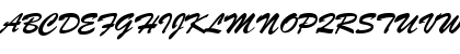 Download BrushScrJoiD Regular Font Uppercase Preview