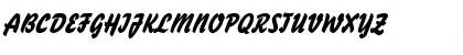 Download BrushStroke 26 Italic Font Uppercase Preview