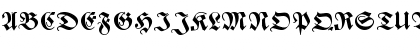Download Zentenar-Fraktur Halbfett OsF Medium Font Uppercase Preview