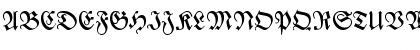 Download Zentenar-Fraktur OsF Regular Font Uppercase Preview