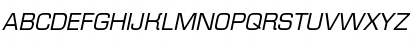 Download EurofontC Italic Font Uppercase Preview
