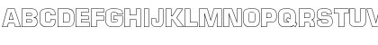 Download Euro TechnicBoldOutline Font Uppercase Preview