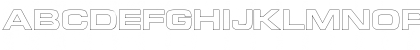 Download Euro TechnicExtBoldOutline Font Uppercase Preview