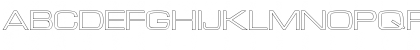 Download Euro TechnicExtOutline Font Uppercase Preview