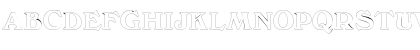 Download BuckinghamOutline Regular Font Uppercase Preview