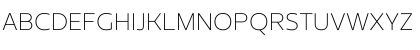 Download EzzoThinAlt Regular Font Uppercase Preview