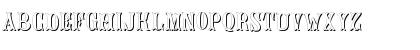 Download Bujardet White Shadow Regular Font Uppercase Preview