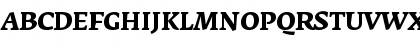 Download FedraSerifA BoldItalic Font Uppercase Preview