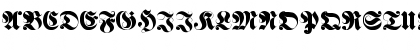 Download FetteHaenelFraktur Regular Font Uppercase Preview