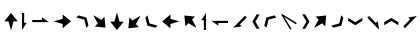 Download FFDingbats ArrowsTwo Font Uppercase Preview
