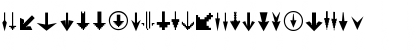 Download Fleches UpDown Font Uppercase Preview