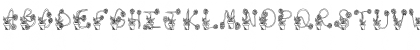 Download FlowerSketches Regular Font Uppercase Preview
