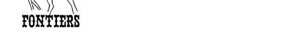 Download FONTIERS Regular Font Uppercase Preview