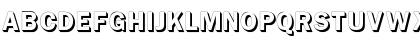Download Franklin OutlineShadow Font Uppercase Preview