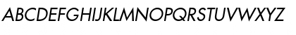 Download Futura Medium Oblique Font Uppercase Preview