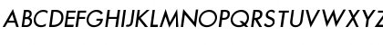 Download FuturaICG Oblique Font Uppercase Preview