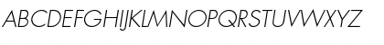 Download Futura Std Light Oblique Font Uppercase Preview