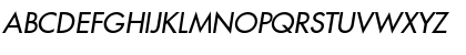 Download Futura Std Medium Oblique Font Uppercase Preview