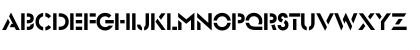 Download FuturistStencil Regular Font Uppercase Preview