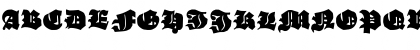 Download GanzGrobeGotisch Regular Font Uppercase Preview