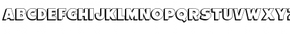 Download BurlingtonShadow Regular Font Uppercase Preview