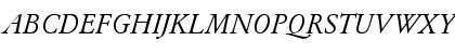 Download Garamond BE Italic Font Uppercase Preview