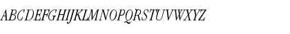 Download ITC Garamond Light Condensed Italic Font Uppercase Preview