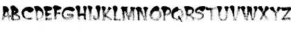 Download Burnt MF Regular Font Uppercase Preview