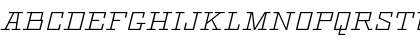 Download Geometric CG Light Italic Font Uppercase Preview