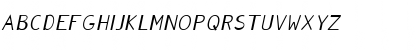 Download GonzaPlus Oblique Font Uppercase Preview