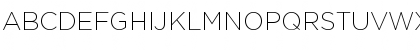 Download GothamExLight Regular Font Uppercase Preview