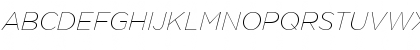 Download GothamThin Italic Font Uppercase Preview