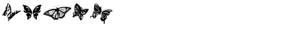 Download Butterflies Regular Font Uppercase Preview