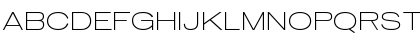 Download Gothic Extended AT ExtraLight Regular Font Uppercase Preview