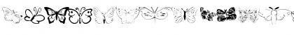 Download ButterflyHeaven Regular Font Uppercase Preview