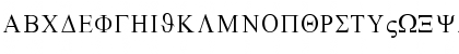 Download Greco Regular Font Uppercase Preview