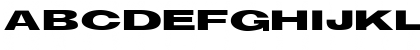 Download Groschen ExtraExtended Font Uppercase Preview