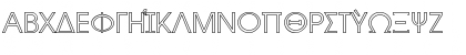 Download Byzantine Hollow Regular Font Uppercase Preview