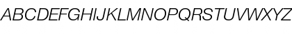Download Helvetica Neue LT Std 46 Light Italic Font Uppercase Preview