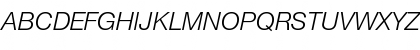 Download Helvetica Neue LT Std 46 Light Italic Font Uppercase Preview