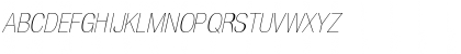 Download Helvetica Neue LT Std 27 Ultra Light Condensed Oblique Font Uppercase Preview