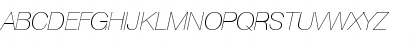 Download Helvetica Neue LT Std 26 Ultra Light Italic Font Uppercase Preview