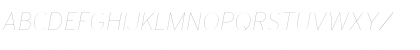 Download Interstate Hairline Italic Font Uppercase Preview