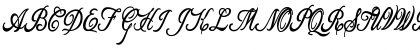 Download Allicia Personal Use Cursive Font Uppercase Preview