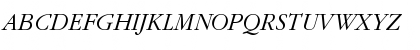 Download ITC Garamond Std Light Italic Font Uppercase Preview