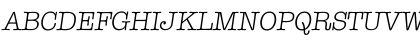 Download Itypewriter Light Font Uppercase Preview