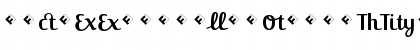 Download Jackie-Ligatures Regular Font Uppercase Preview