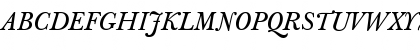 Download J Baskerville TxN Italic Font Uppercase Preview
