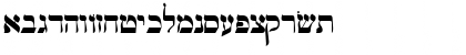 Download Jiddish Regular Font Uppercase Preview