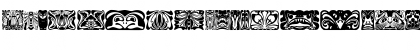 Download Jugendstil Ornamente Regular Font Uppercase Preview